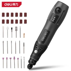 [DL6392] 得力工具锂电电磨套装4V700mAh(黑)(把)