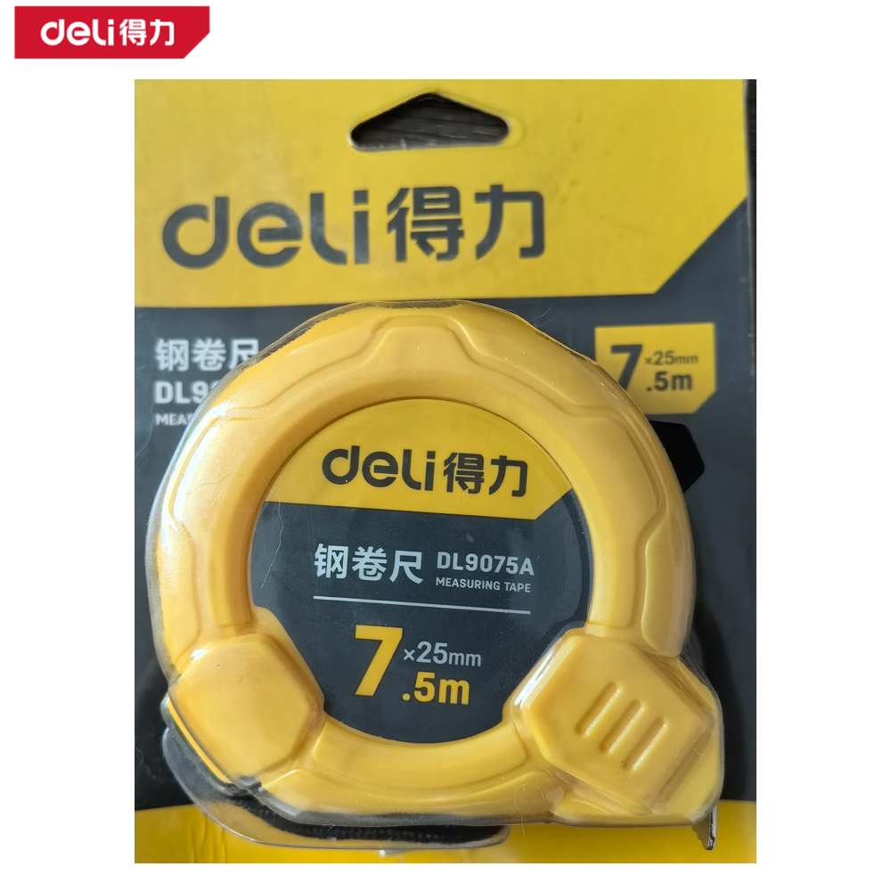 [DL9075A] 纸卡泡壳装钢卷尺7.5mx25mm(退市)
