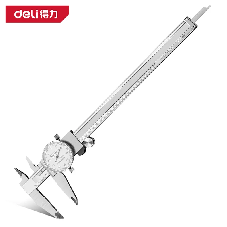 [DL93200B] 带表卡尺200mm专业0.01mm(红)(把)(售完取消)