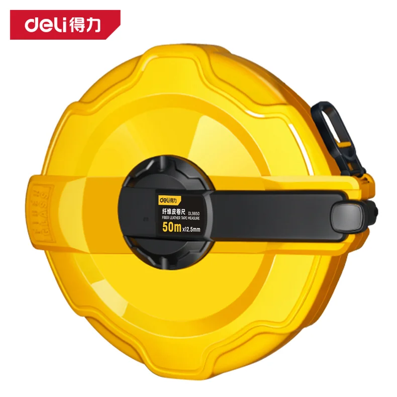 [DL9850] 盒式皮卷尺50mx12.5mm(黄)(把)
