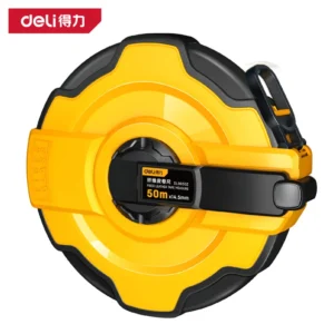[DL9850Z] 盒式皮卷尺50mx14.5mm包胶(黄)(把)