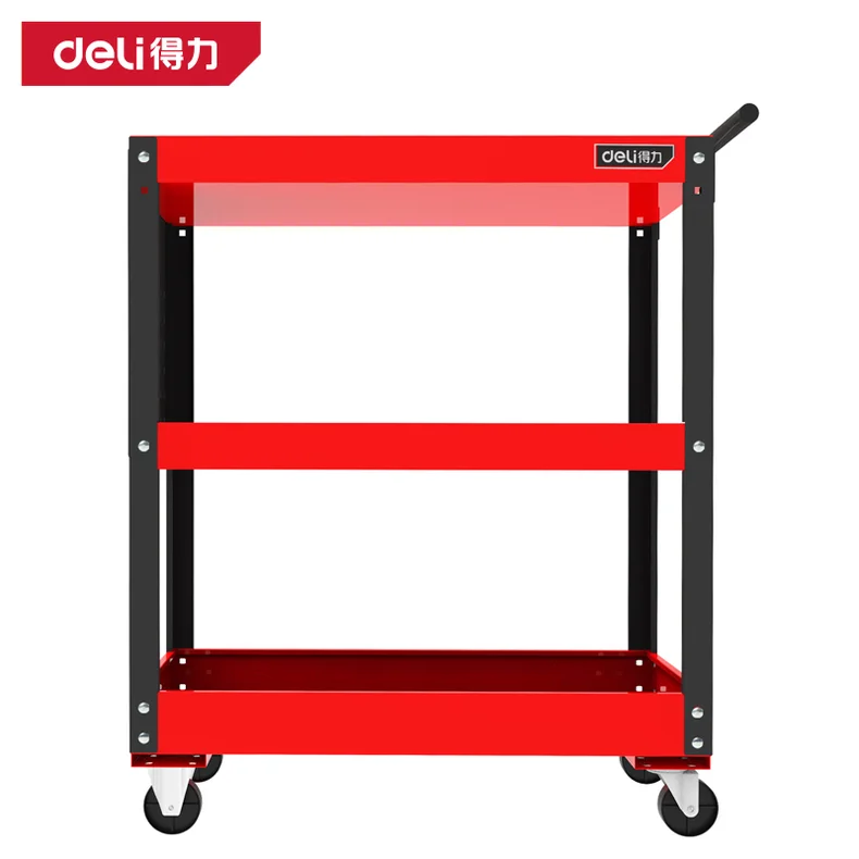 [DQ02203] 三层零件工具车760×375×845mm(红)(台)
