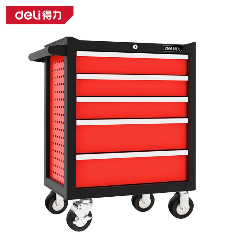 [DQ02305] 五抽屉工具车790×475×930mm(红)(台)