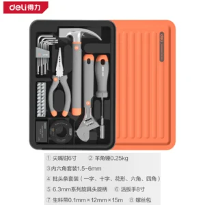 [H1001-E] 层叠式工具组套-34件安装工具套装(橙)(套)