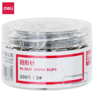 [WJ-0037] 得力0037回形针(200枚/筒)