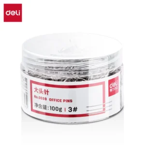 [WJ-0039] 得力0039大头针(100克/筒)