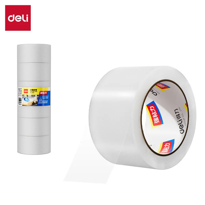 [WJ-30333-1] (退市)得力30333封箱胶带60mm*100y*45um(1卷)(普透)