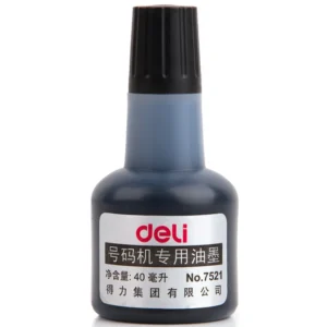 [WJ-7521] 得力7521号码机专用油墨(黑)(瓶)