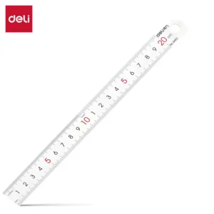 [WJ-8462] 得力8462钢直尺20cm(银色)(只)