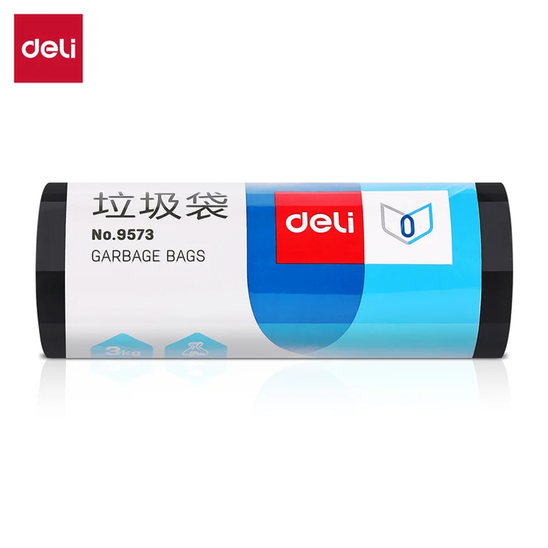 [WJ-9573] 得力9573垃圾袋(黑)45*55cm(30个/卷)八角底