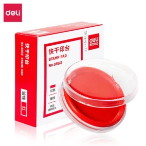 [WJ-9863-红] 得力9863快干印台(红)(只)