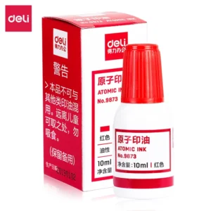 [WJ-9873-红] 得力9873原子印油(红)(瓶)