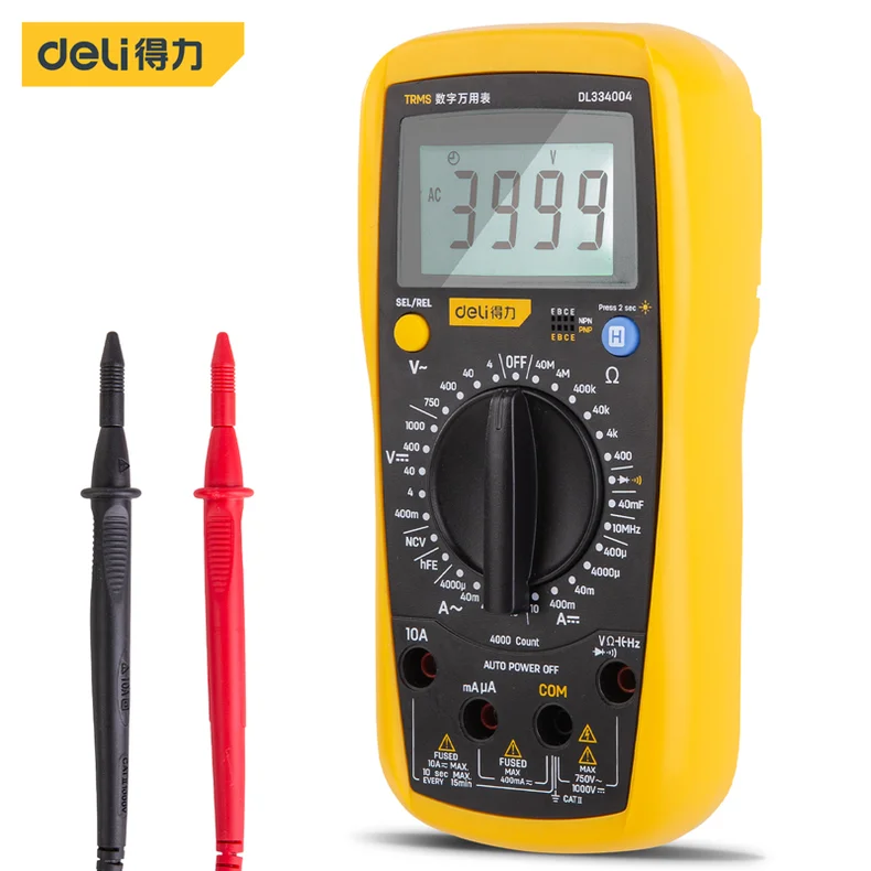 [DL334004] 数字万用表3999位(黑)(台)(退市)