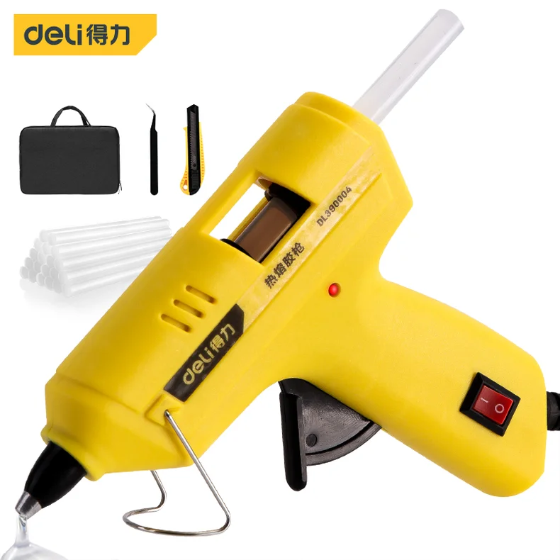[DL390004] 热熔胶枪20W4件套(黄)(套)(退市)