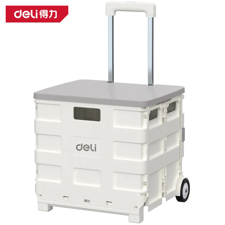 [DL431002A] 折叠拉杆车标准2轮承重25kg(白)(台)