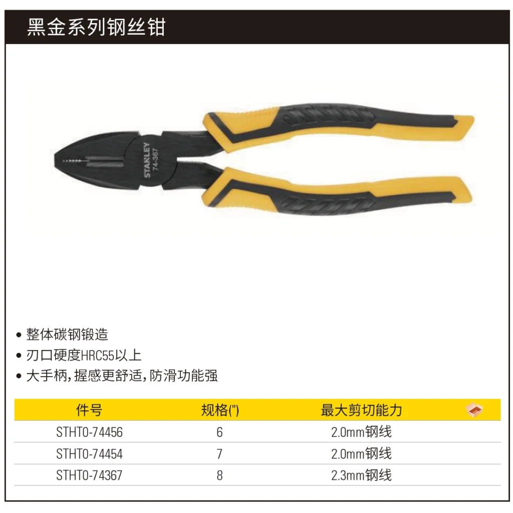 史丹利/stanley 钢丝钳6“ STHT0-74456