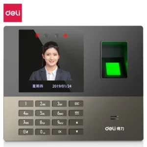 [WJ-13888S] 得力13888S指纹人脸考勤机(银灰色)(台)