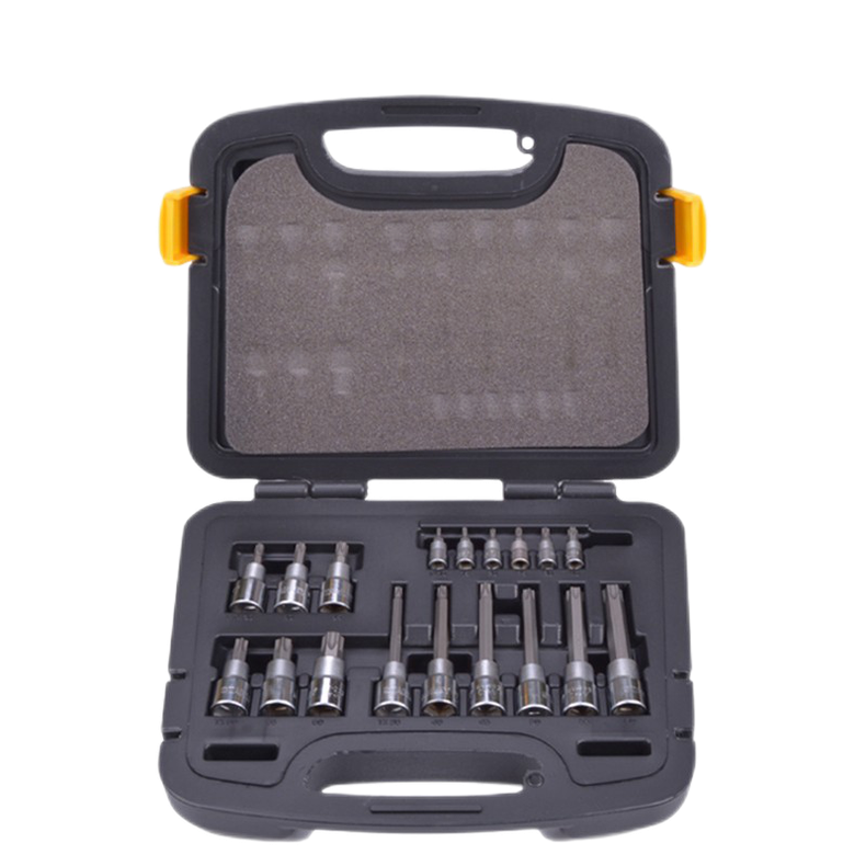 [91-941-22] 18件套6.3MM,12.5MM系列花形旋具套筒组套