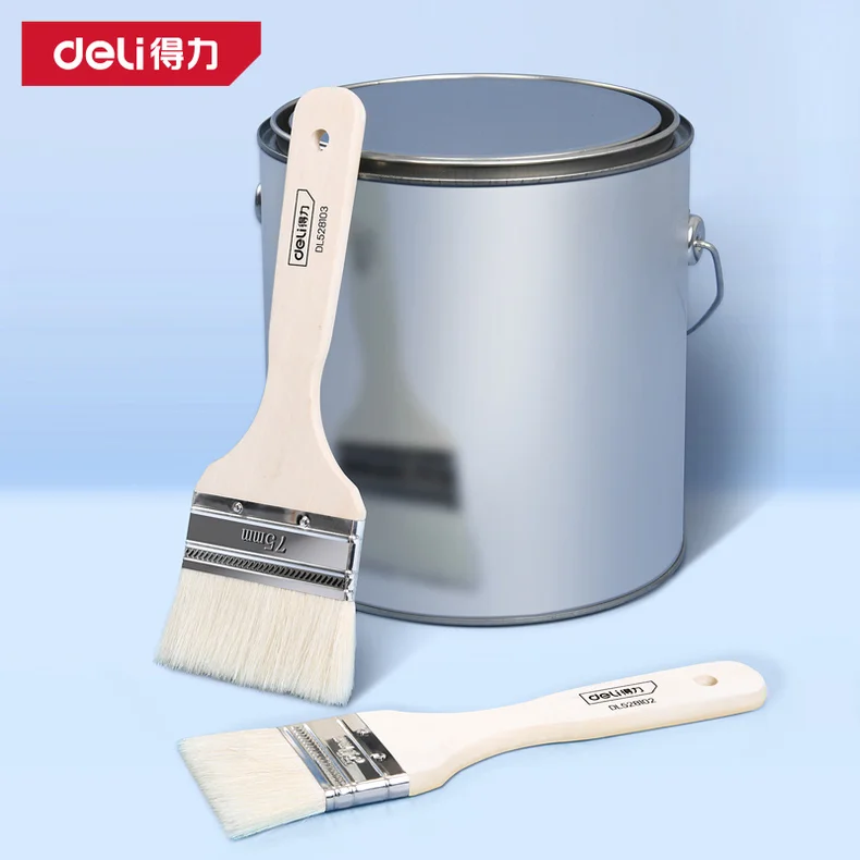 得力/deli 羊毛刷2寸2把(白)(包) DL528102