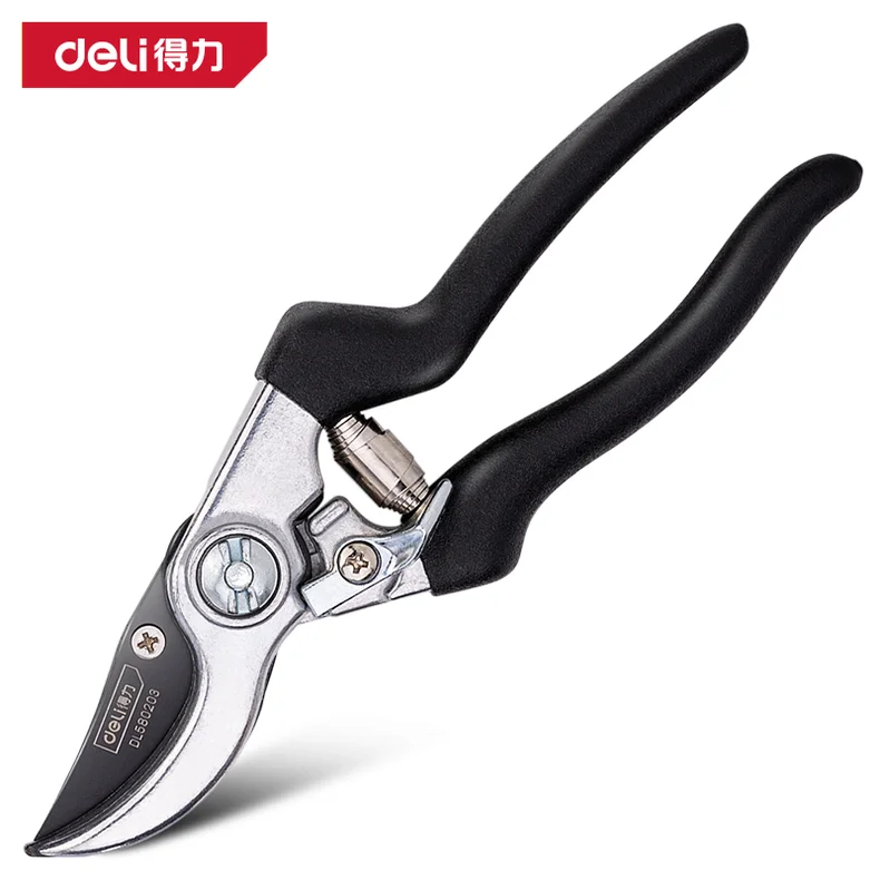 得力/deli 重型修枝剪8.5寸特氟龙刀头全金属手柄(黑)(把) DL580203