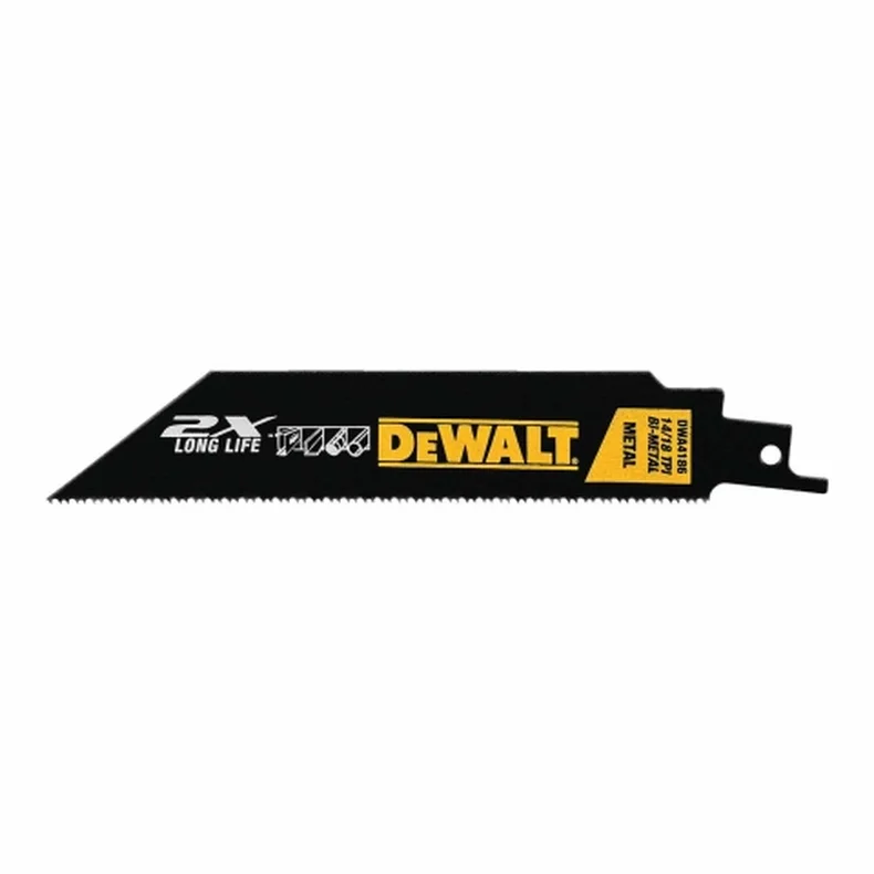[DWA4186] 马刀锯条6" 2倍寿命变齿金属切割型 (TPI 14+18)(5根)