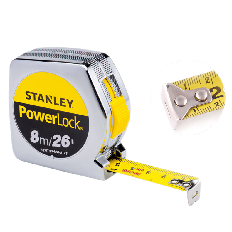 [STHT33428-8-23] POWERLOCK公英制卷尺8m