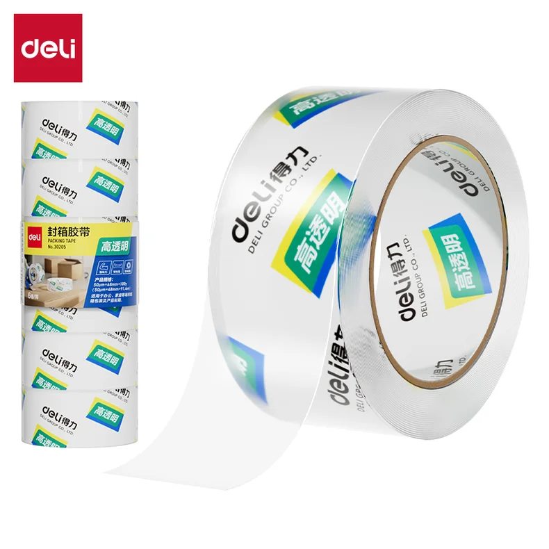 [WJ-30205-1] 得力30205封箱胶带48mm*100y*50um(1卷)(高透)