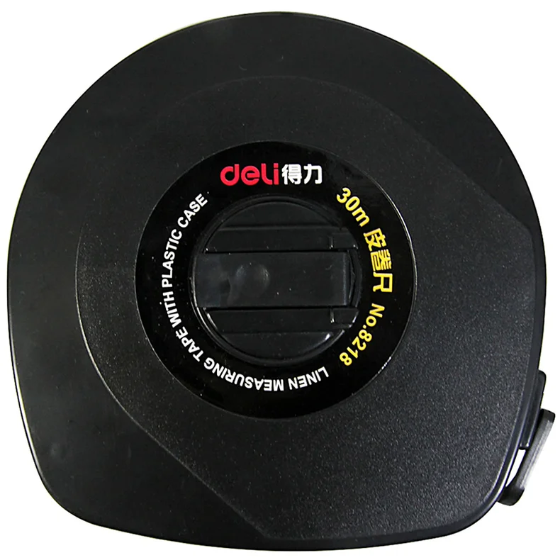 [WJ-8218] 得力8218皮卷尺30m(黑)(把)