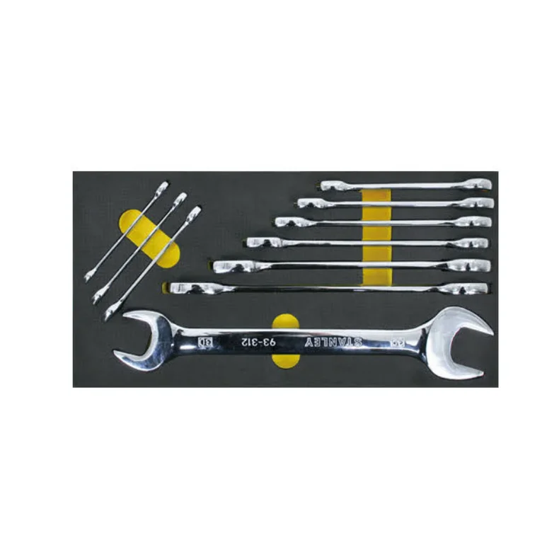 STANLEY/史丹利 EVA工具托组套-10件双开口扳手 90-034-23