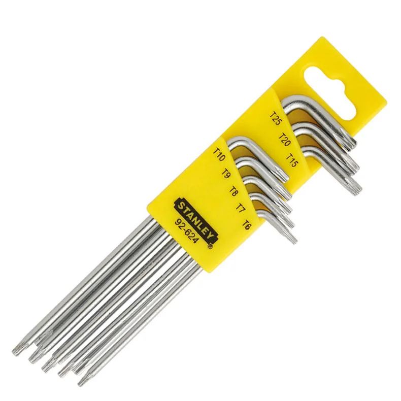 STANLEY/史丹利 8件套长L形中孔花形扳手TT6-TT25 92-624-23