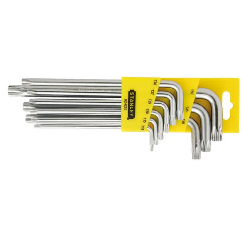 STANLEY/史丹利 9件套长L形中孔花形扳手TT10-TT50 92-625-23