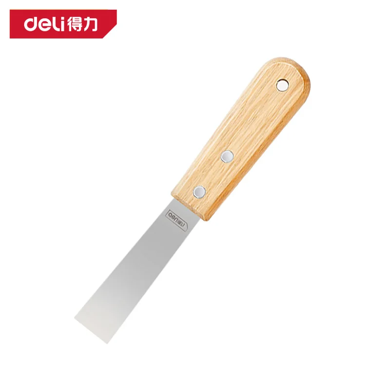 得力/deli 木柄油灰刀1寸(银)(把) DL-HD1C
