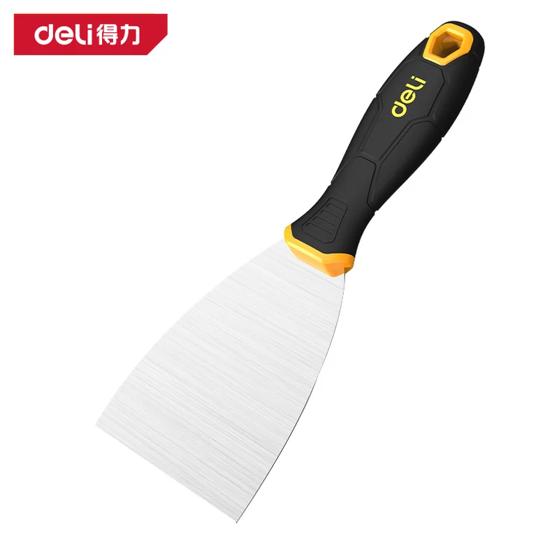 得力/deli 塑柄油灰刀3寸(黄)(把) DL-HD3