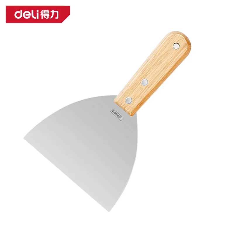 得力/deli 木柄油灰刀5寸(银)(把) DL-HD5C