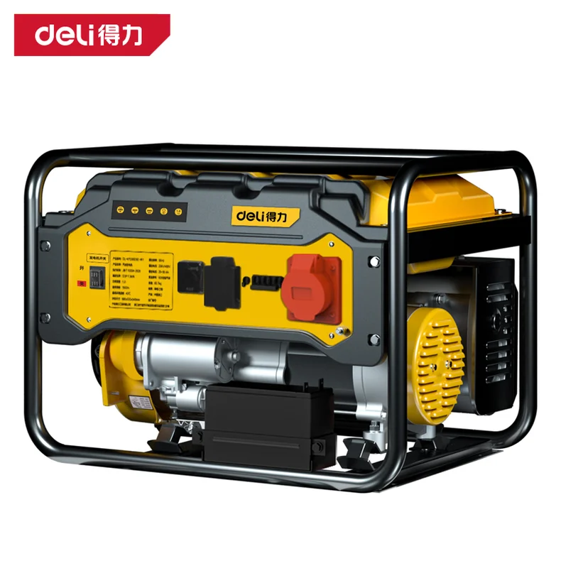 得力/deli 汽油发电机7KW/电启动/等功率(黄(台 DL-KFD95DSE-W1
