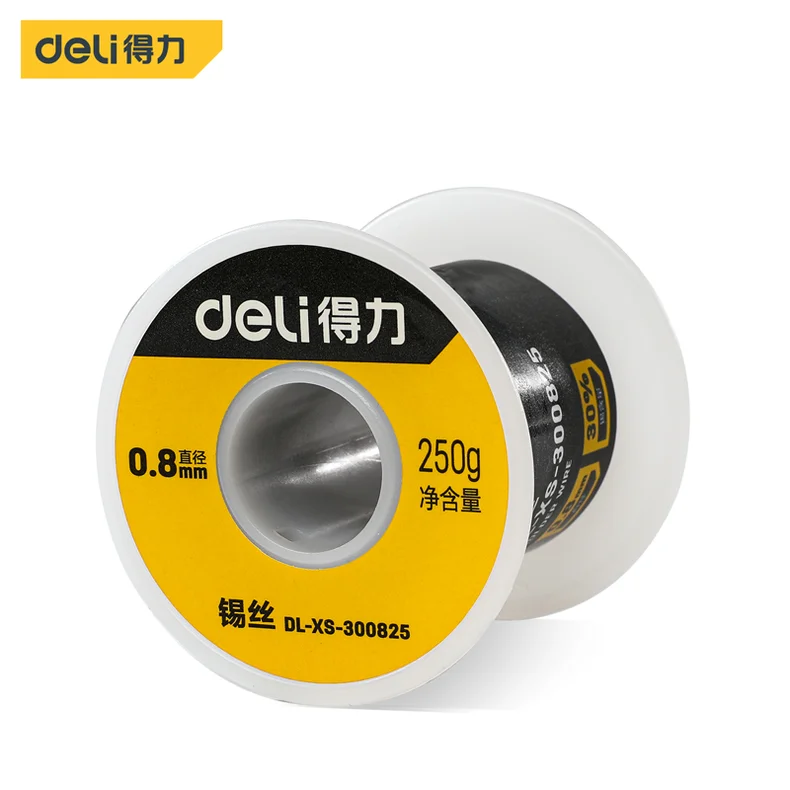 得力/deli 锡丝0.8mm250g30%含锡量(银(卷 DL-XS-300825