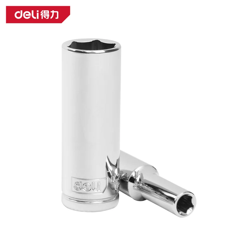 得力/deli (终保)6.3mm系列六角长套筒12mm(银)(支) DL2432