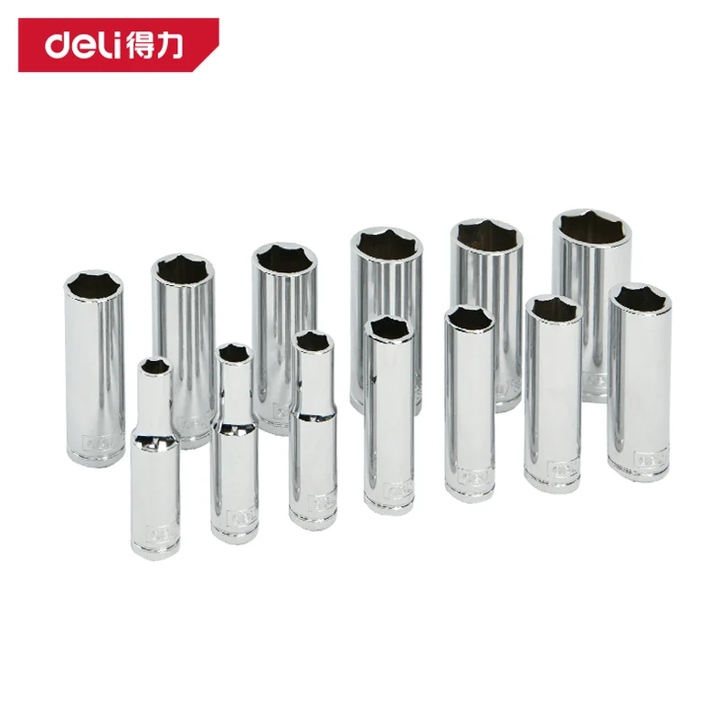 得力/deli (终保)10mm系列六角长套筒13mm(银)(支) DL2483