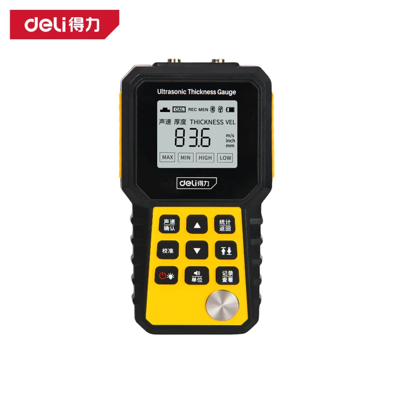 得力/deli 超声波测厚仪1~300mm(黄)(台) DL333305