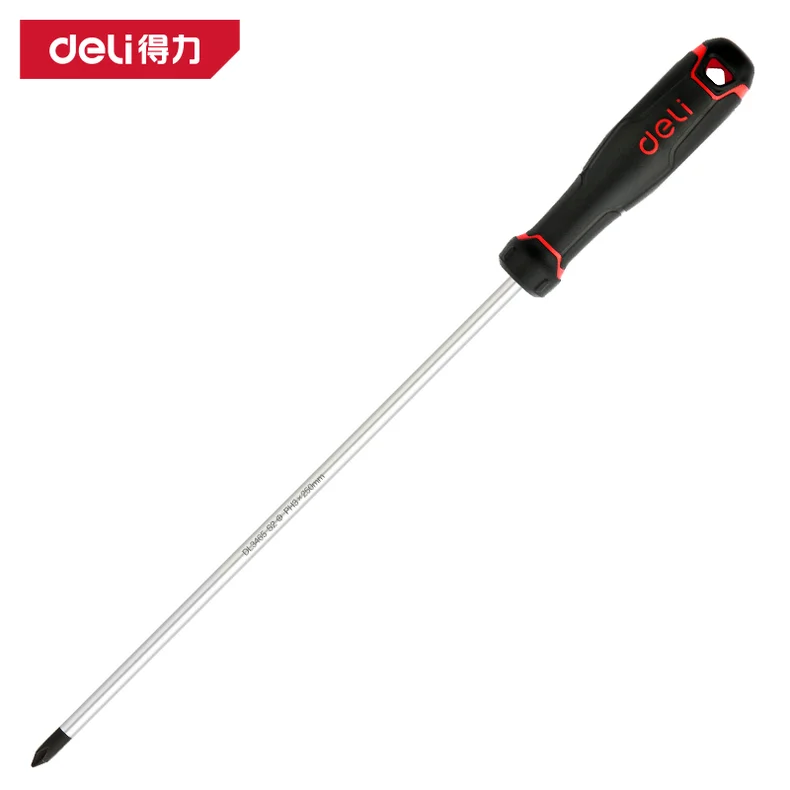 得力/deli 工业级十字螺丝批PH3x250mmS2(红)(把) DL3465