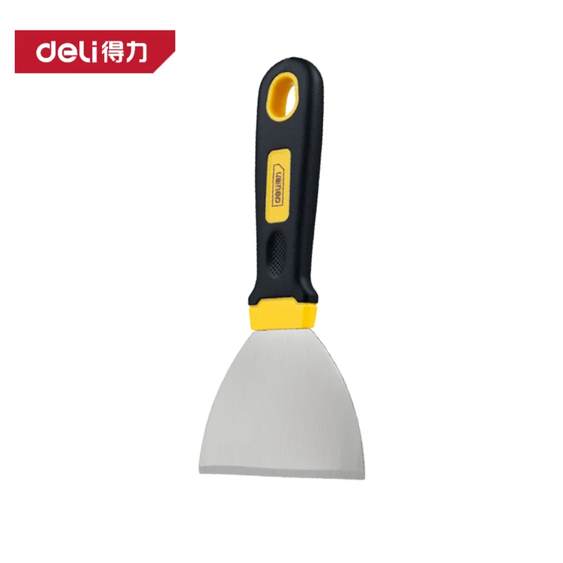 得力/deli 宽口油污铲刀3寸(黄)(把) DL366004