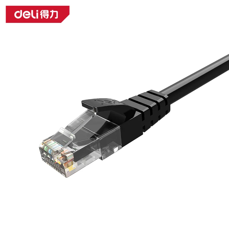 得力/deli 六类网线5m非屏蔽(黑)(袋) DL386005