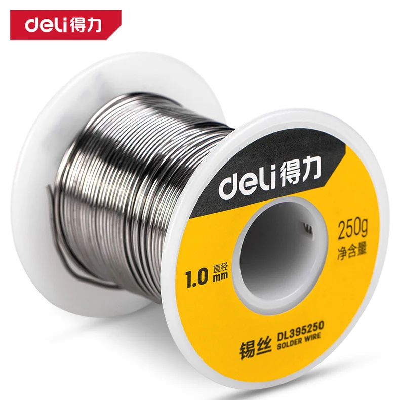 得力/deli 锡丝1.0mm 250g30%含锡量(银)(卷) DL395250