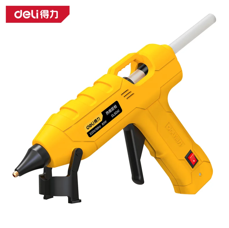 得力/deli 热熔胶枪80W(黄)(把) DL5041