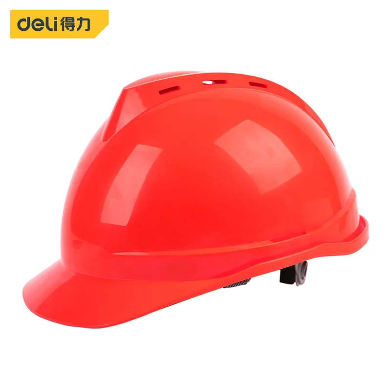 得力/deli PE安全帽51-62cm(红)(个) DL525023