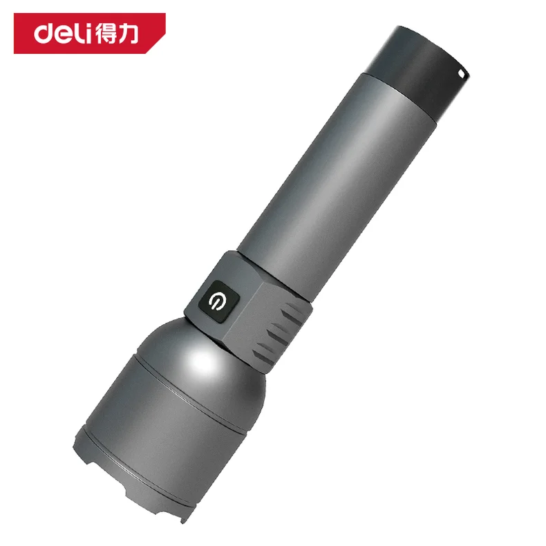 得力/deli 得力工具手电筒1200lm3000mAh变焦白激光(灰)(个) DL551028