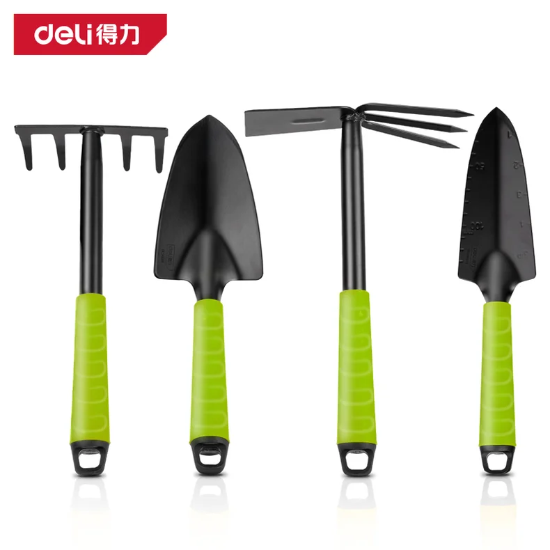 得力/deli 铲耙套装四件套(绿)(套) DL580804