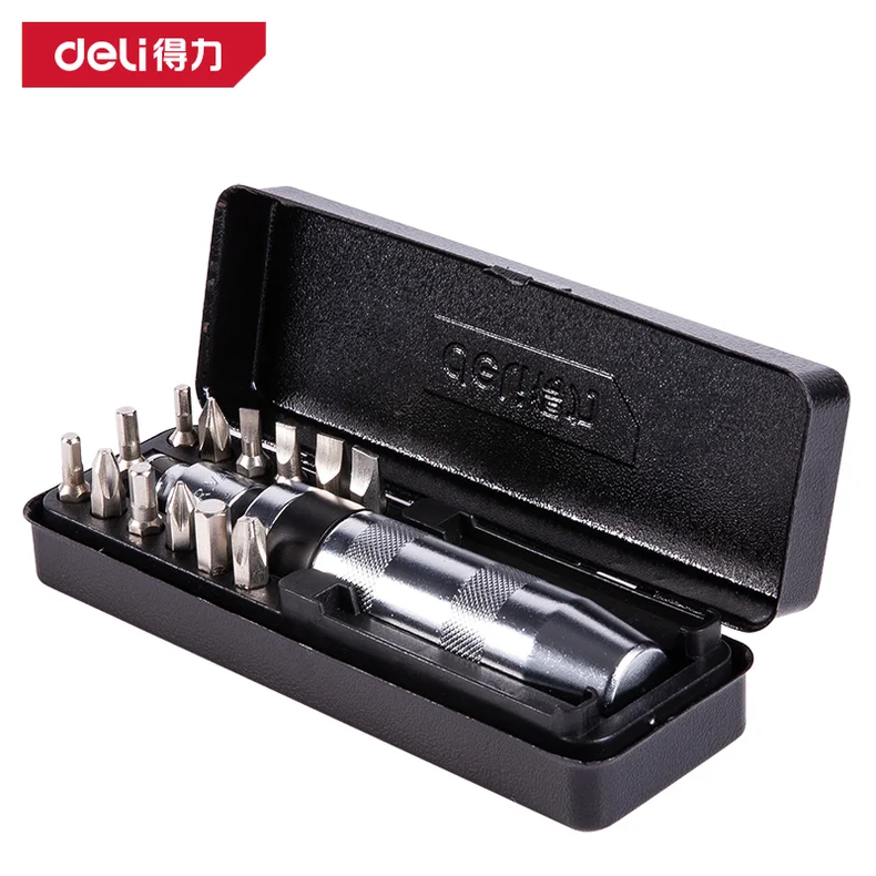 得力/deli 冲击螺丝批13件套(银)(套) DL8901