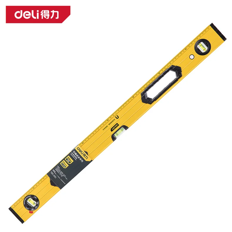 得力/deli 强磁可调式水平尺800mm(黄)(把) DL983800B