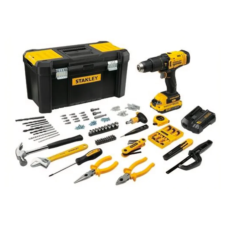 STANLEY/史丹利 20V 锂电充电式电钻起子 + 手工具45件套 1 × 1.5Ah电池 SCD700C1H-A9